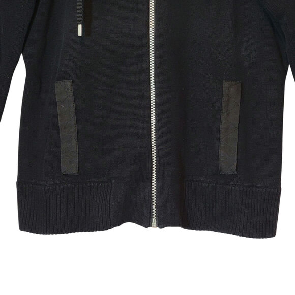 Ralph Lauren L-RL Active Hooded Zip Sweater Black Sporty Casual Fall Layer Large - Picture 4 of 10